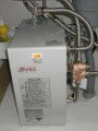 混合水栓、小型電気温水器取付工事 埼玉県越谷市 EHPN-F13N2+EFH-4MK他